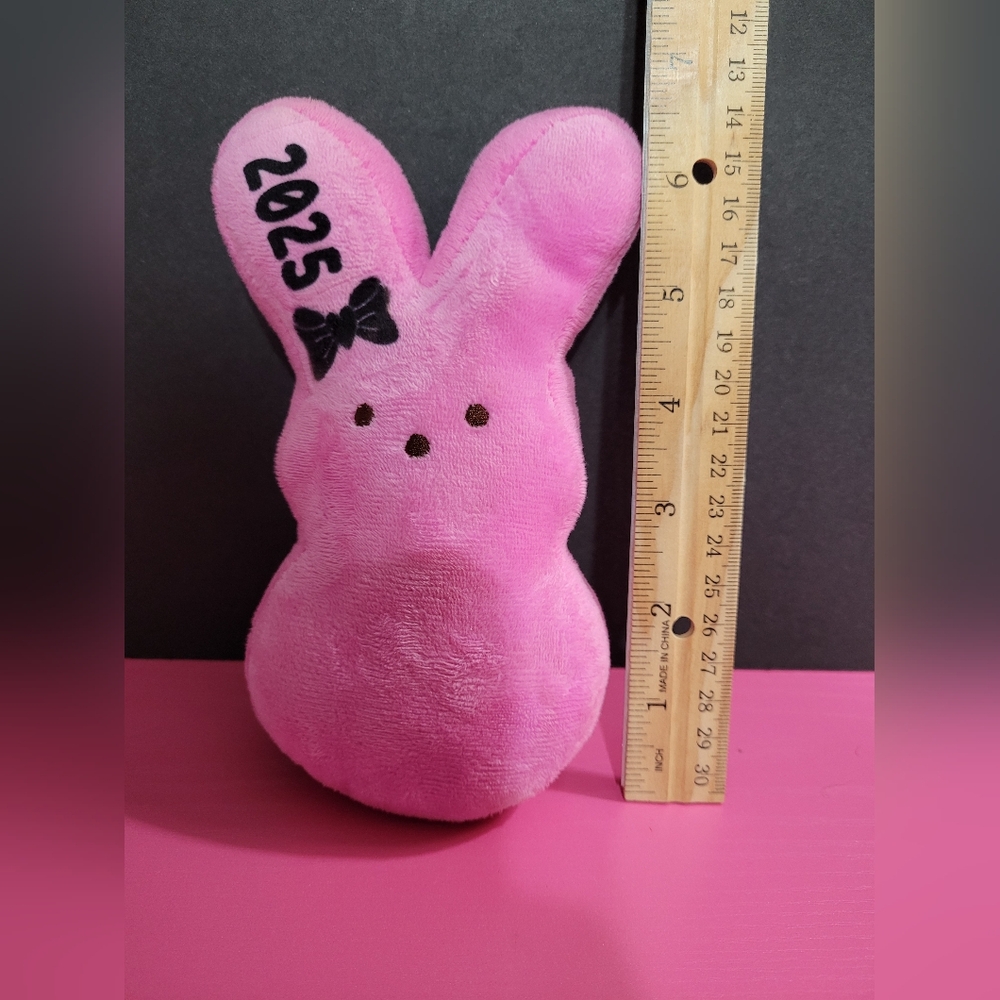 Peeps 2025 Pink Plush Bunny 6 1/2"
